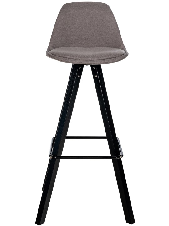 Sada 2 barových stoličiek Corbin Fabric Square, šedohnedá