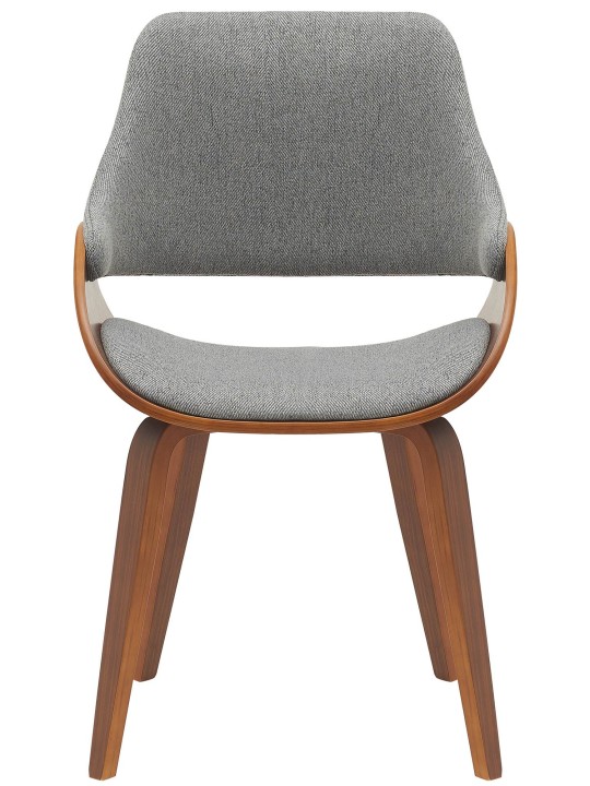 Sada 2 jedálenských stoličiek Vangale, orech/tmavosivá