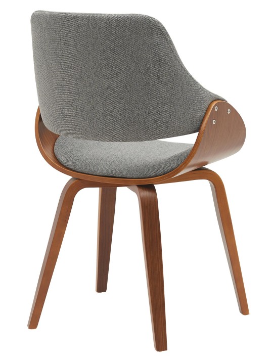 Sada 2 jedálenských stoličiek Vangale, orech/tmavosivá