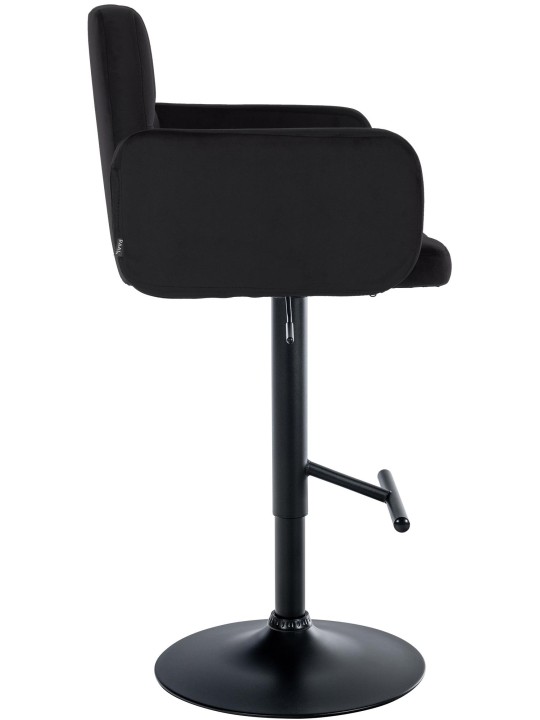 Sada 2 barových stoličiek Los Angeles velvet, čierna