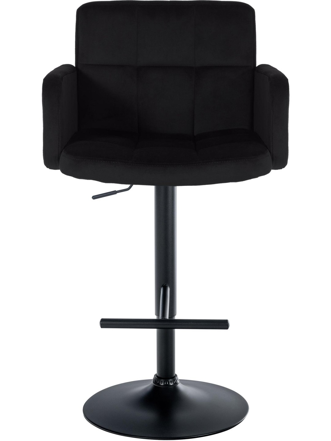 Sada 2 barových stoličiek Los Angeles velvet, čierna