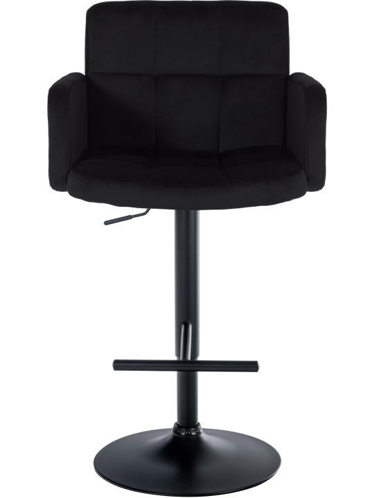 Sada 2 barových stoličiek Los Angeles velvet, čierna
