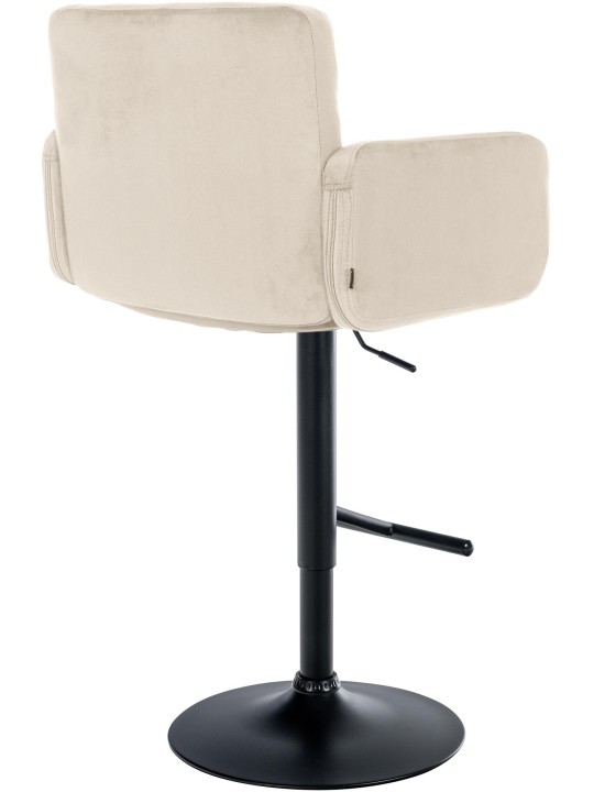 Sada 2 barových stoličiek Los Angeles velvet, krémová