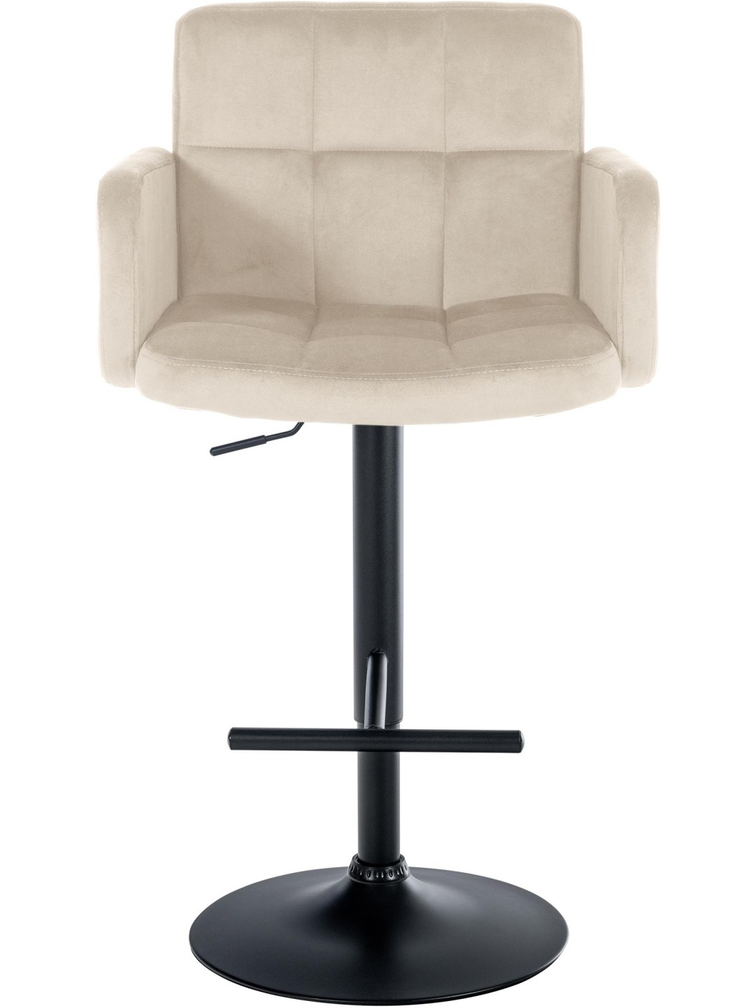 Sada 2 barových stoličiek Los Angeles velvet, krémová