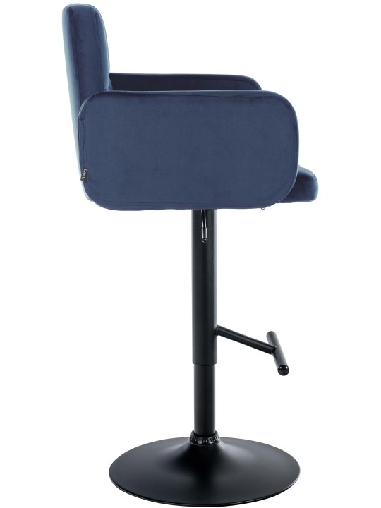 Sada 2 barových stoličiek Los Angeles velvet, modrá