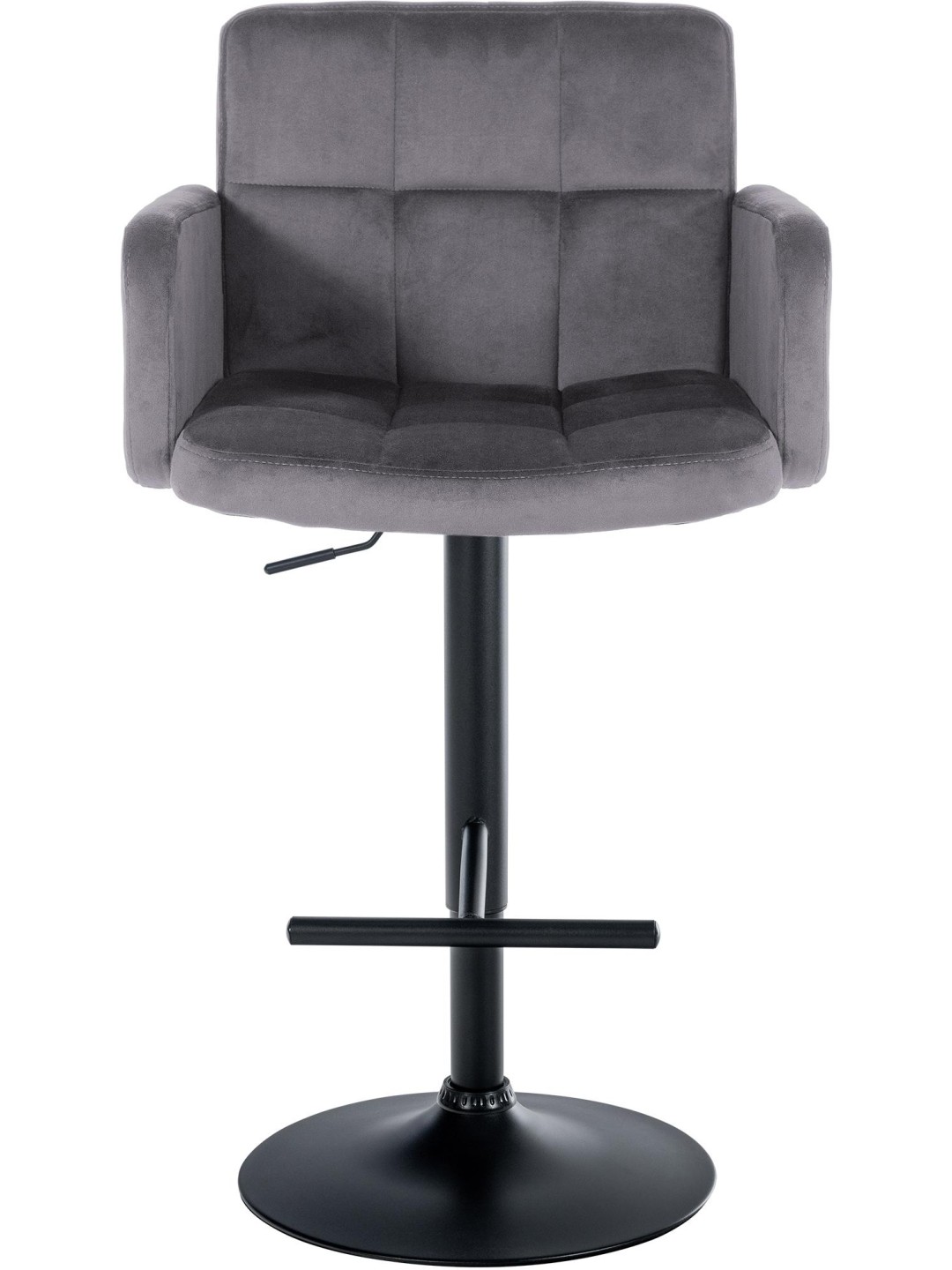 Sada 2 barových stoličiek Los Angeles velvet, tmavosivá