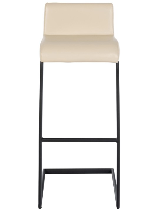 Sada 2 barových stoličiek Newport B z umelej kože, krémová