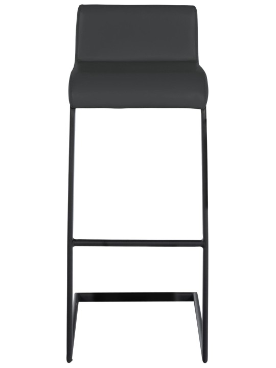 Sada 2 barových stoličiek Newport B z umelej kože, tmavosivá
