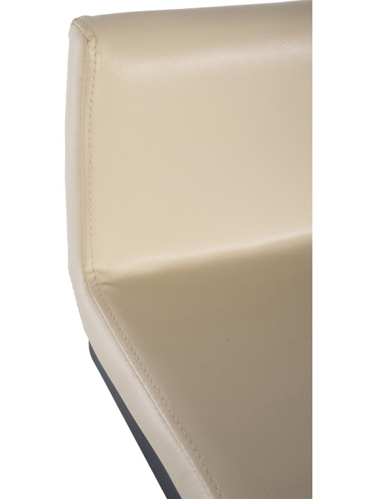 Sada 2 barových stoličiek Newport B z umelej kože, krémová