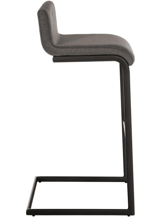 Sada 2 barových stoličiek Newport B látka, tmavosivá