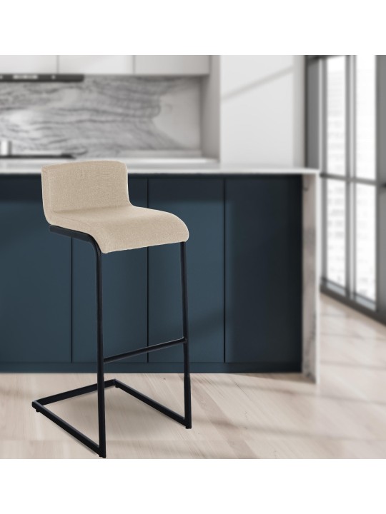 Sada 2 barových stoličiek Newport B látka, krémová