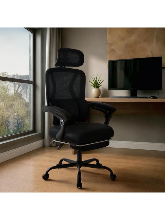 Kancelárska stolička Liberton, čierna