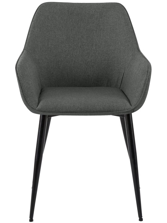 Jedálenská stolička Luena látka, tmavosivá