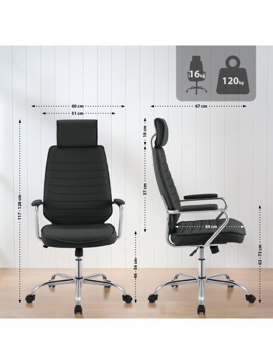 Kancelárska stolička Rako, čierna