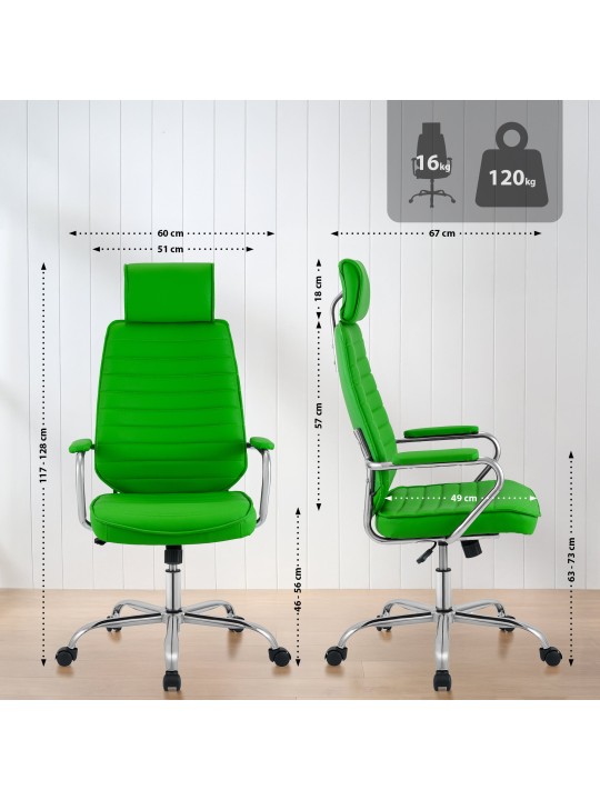 Kancelárska stolička Rako, zelená