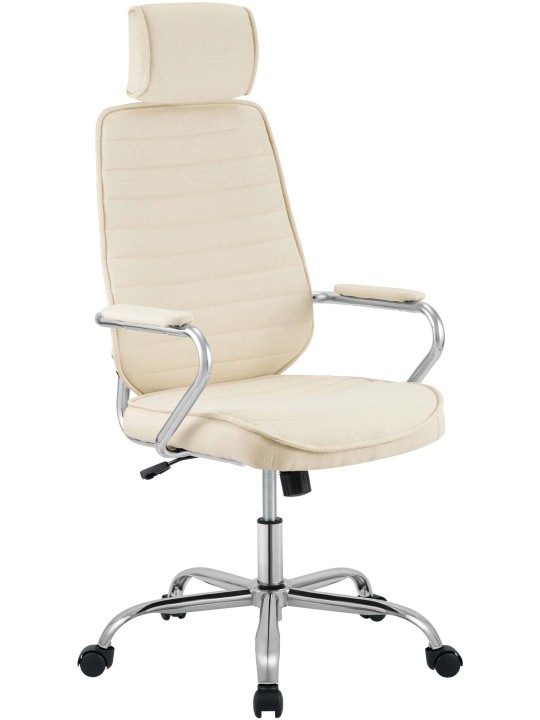 Kancelárske kreslo Rako látka, krémová