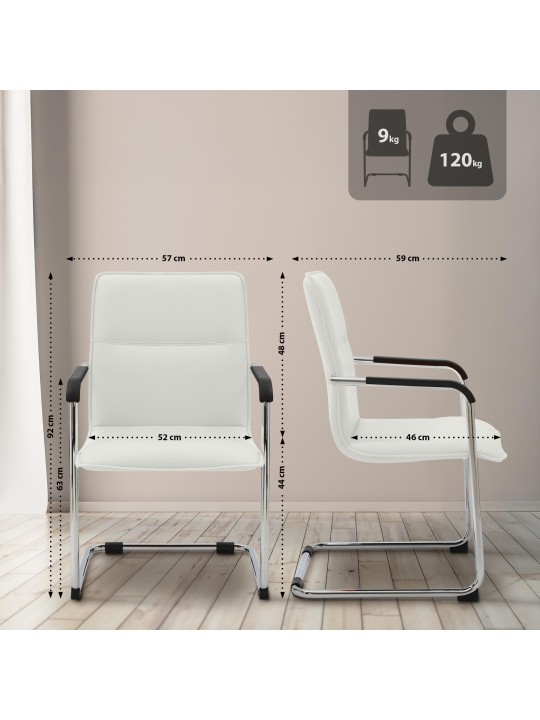 Stolička pre návštevníkov Seattle, biela