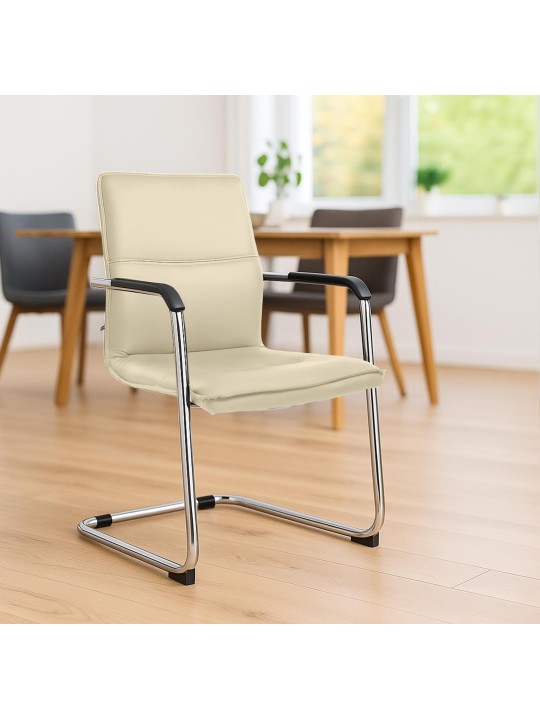 Stolička pre návštevníkov Seattle, krémová