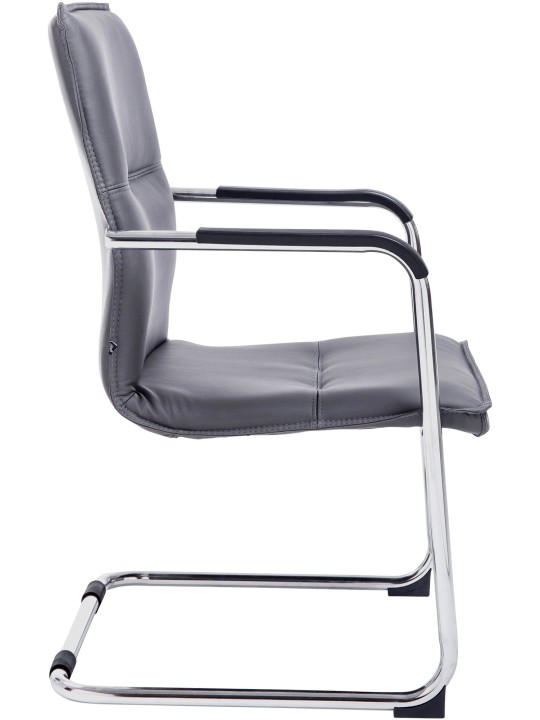 Súprava 2 návštevníckych stoličiek Seattle, sivá