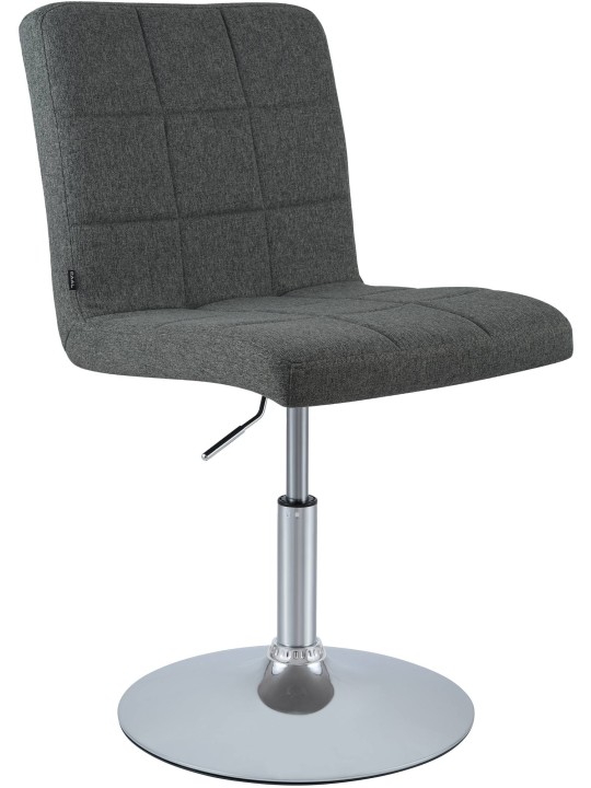 Stolička Ricky látka, tmavosivá