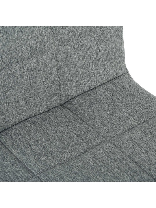 Stolička Ricky látka, sivá