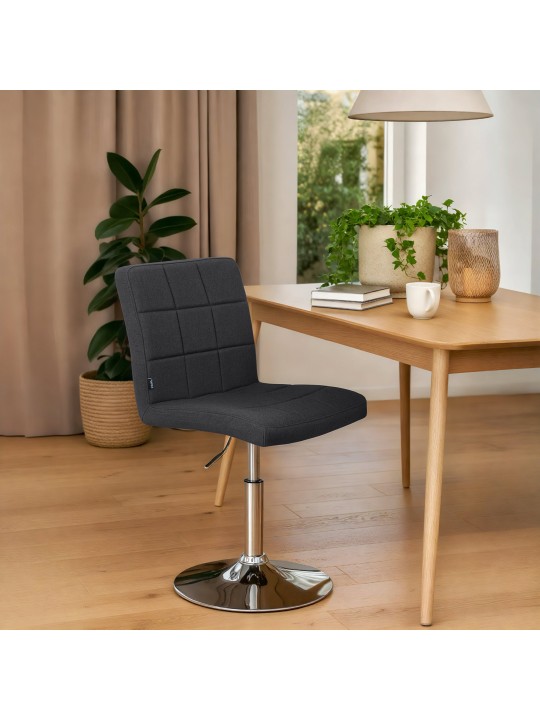 Stolička Ricky látka, čierna