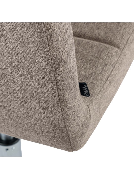 Stolička Ricky látka, šedohnedá