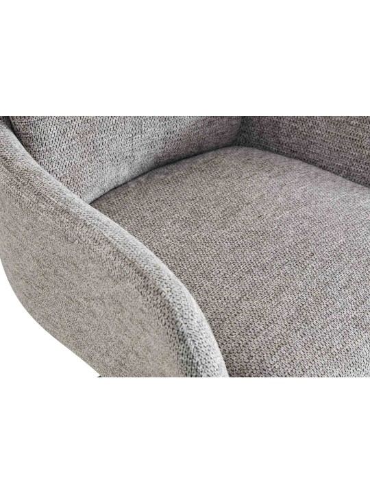 Jedálenská stolička Pickett látka, šedohnedá