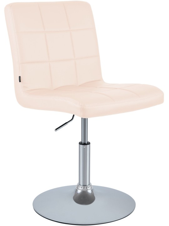 Stolička Ricky imitácia kože, krémová