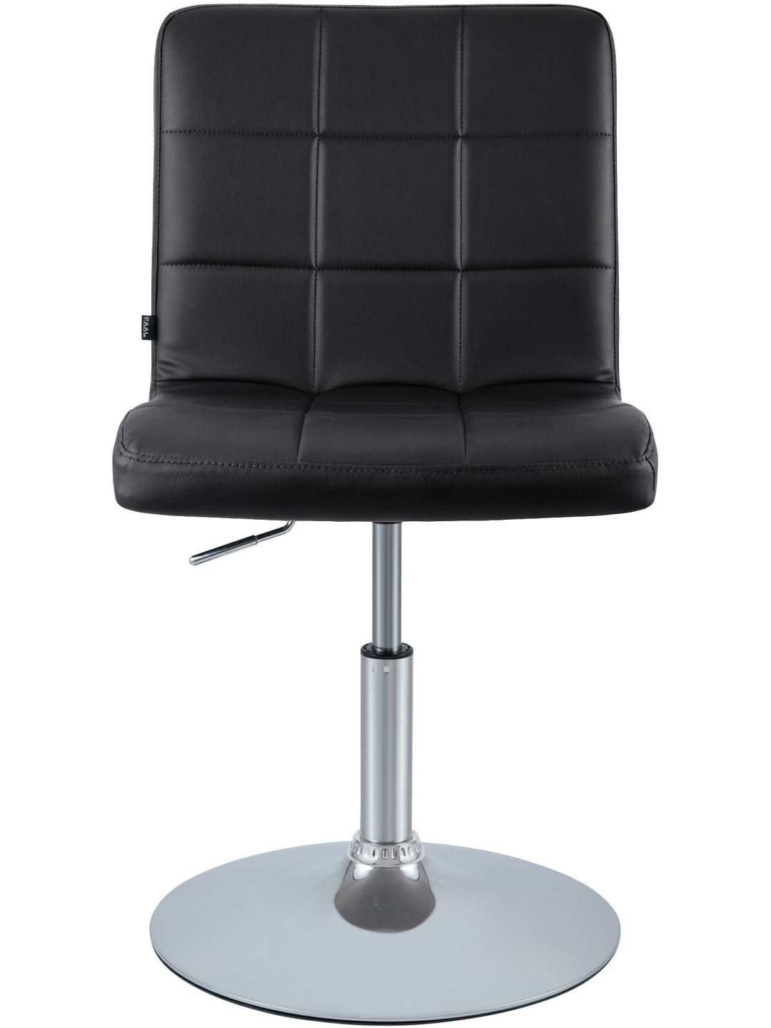 Stolička Ricky imitácia kože, čierna