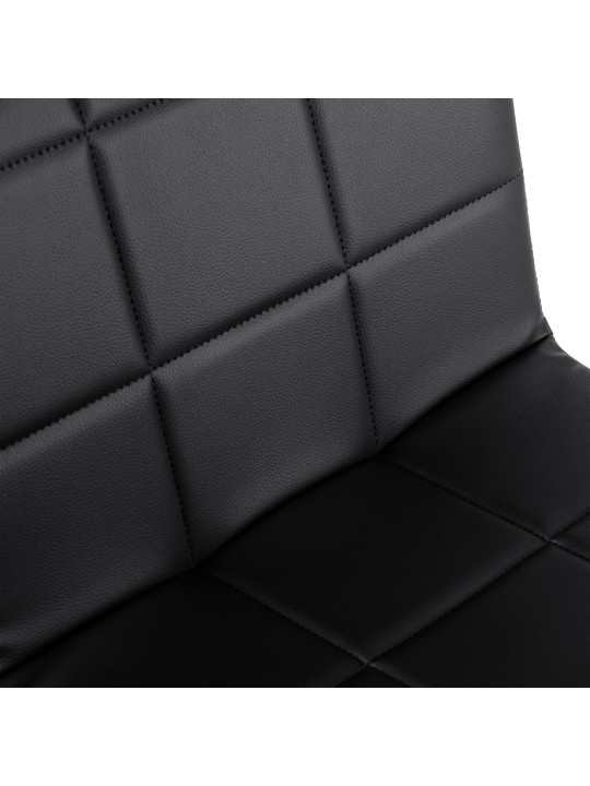 Stolička Ricky imitácia kože, čierna Stolička Ricky imitácia kože, čierna