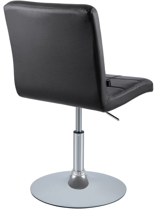Stolička Ricky imitácia kože, čierna Stolička Ricky imitácia kože, čierna