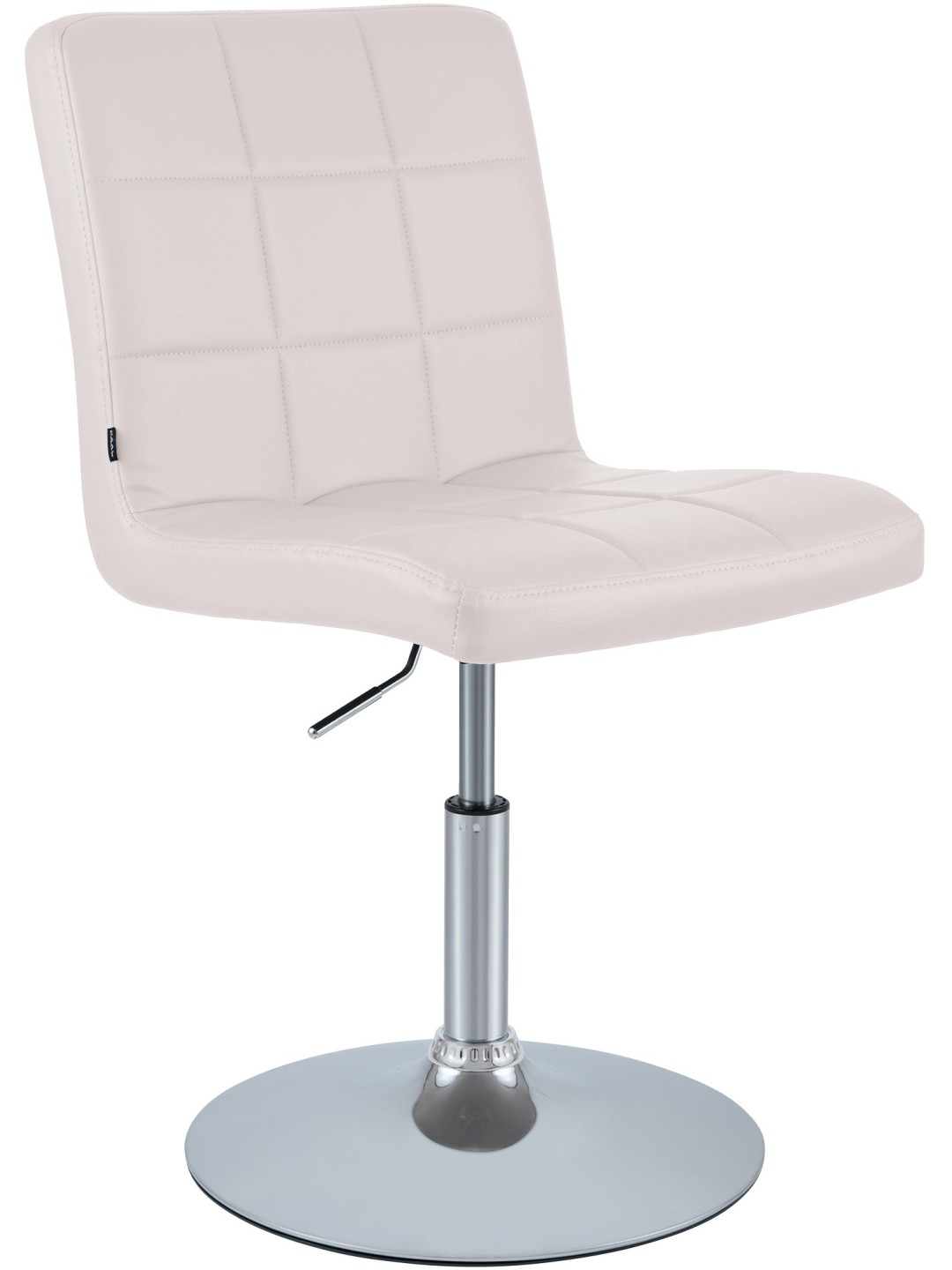 Stolička Ricky imitácia kože, biela