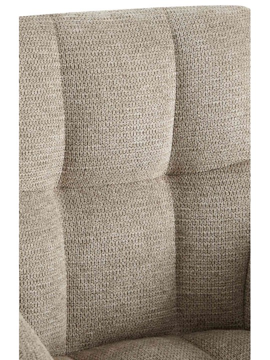 Jedálenská stolička Jonah látka, šedohnedá