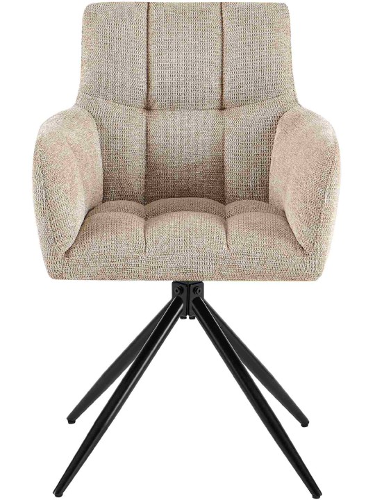 Jedálenská stolička Jonah látka, svetlohnedá