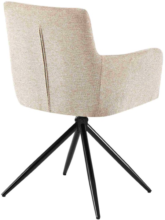 Jedálenská stolička Jonah látka, svetlohnedá