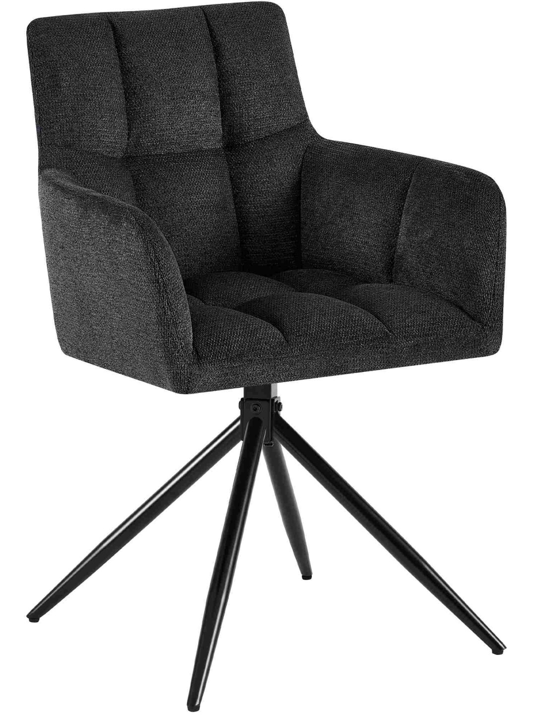 Jedálenská stolička Jonah látka, čierna