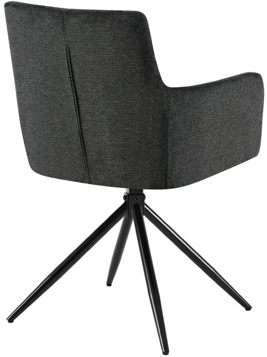 Jedálenská stolička Jonah látka, čierna