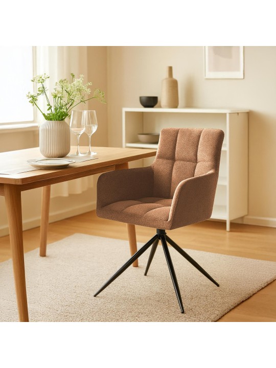 Jedálenská stolička Jonah látka, oranžová