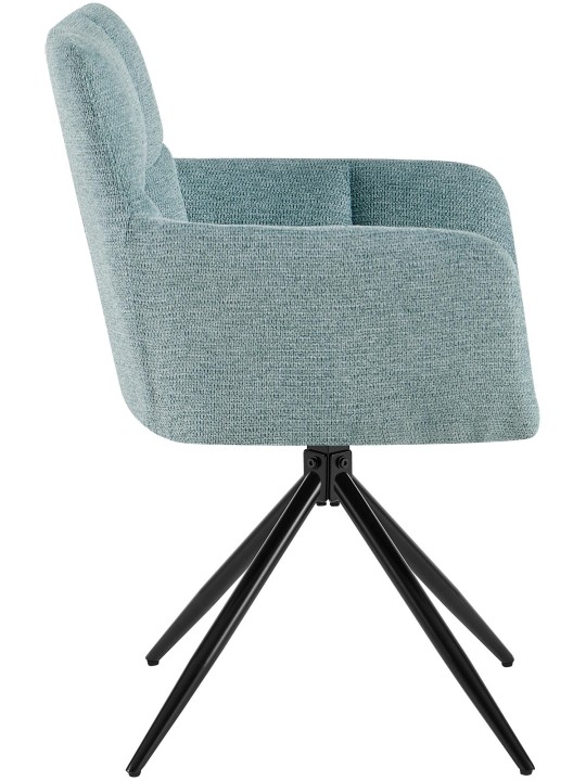 Jedálenská stolička Jonah látka, tyrkysová