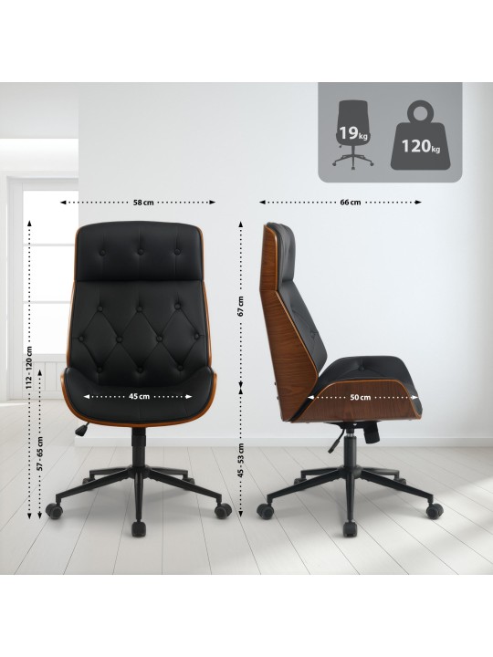 Kancelárske kreslo Martil orech/, čierna