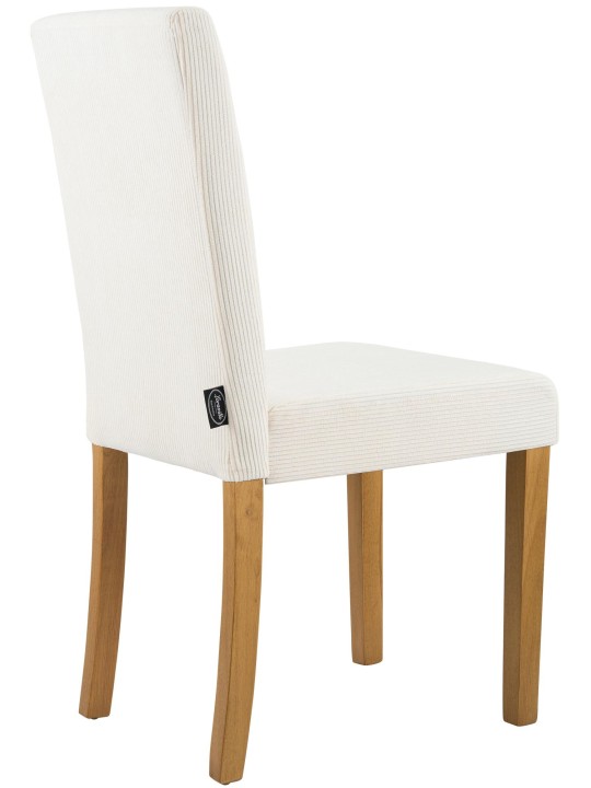 Jedálenská stolička Ina Cord starožitné svetlo, krémová