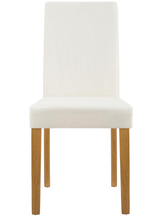 Jedálenská stolička Ina Cord starožitné svetlo, krémová
