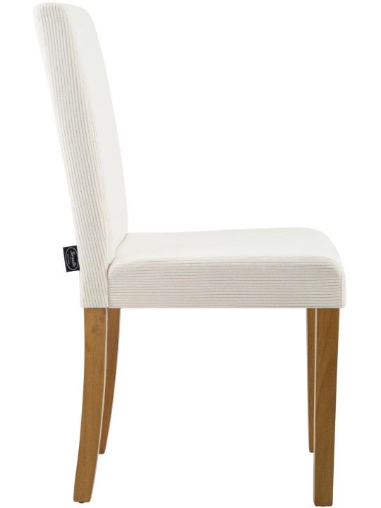 Jedálenská stolička Ina Cord starožitné svetlo, krémová