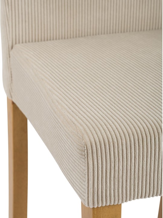 Jedálenská stolička Ina Cord starožitné svetlo, svetlohnedá