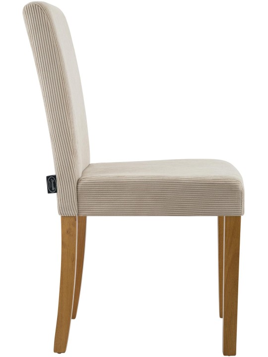 Jedálenská stolička Ina Cord starožitné svetlo, svetlohnedá