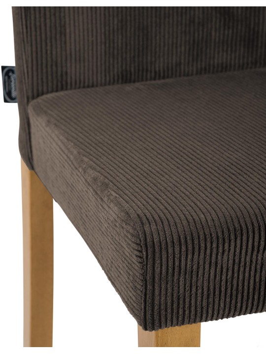 Jedálenská stolička Ina Cord starožitné svetlo, hnedá