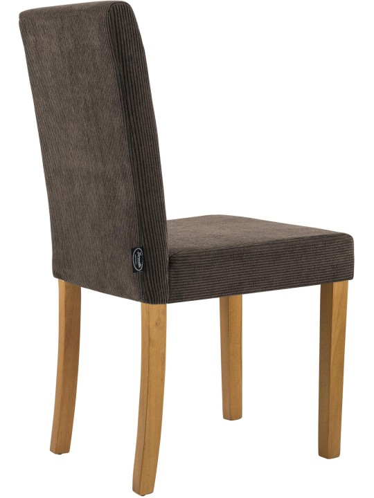 Jedálenská stolička Ina Cord starožitné svetlo, hnedá