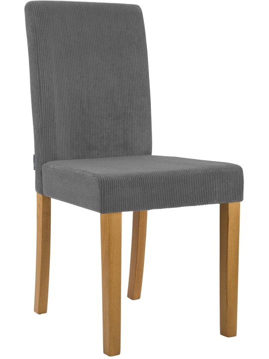 Jedálenská stolička Ina Cord starožitné svetlo, sivá