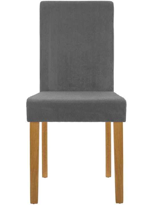 Jedálenská stolička Ina Cord starožitné svetlo, sivá